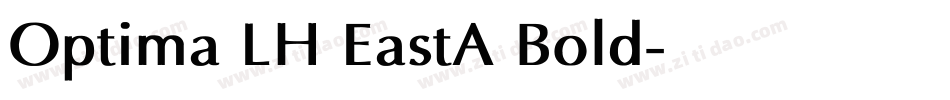 Optima LH EastA Bold字体转换